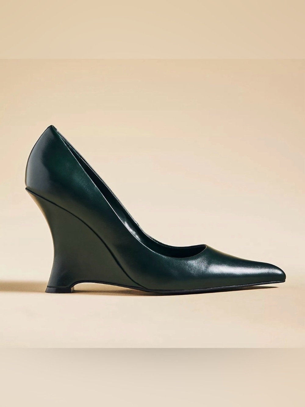 Jeffrey Campbell Intrigued Wedge Heels - Dark Green - Size: 7.5 - NEW
